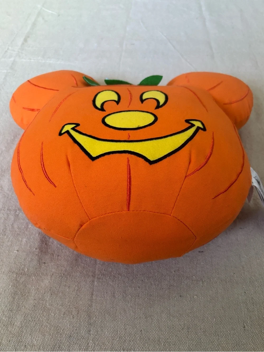 Disney Parks Halloween Mickey Pumpkin Pillow Jack-O-Lantern Plush 2022